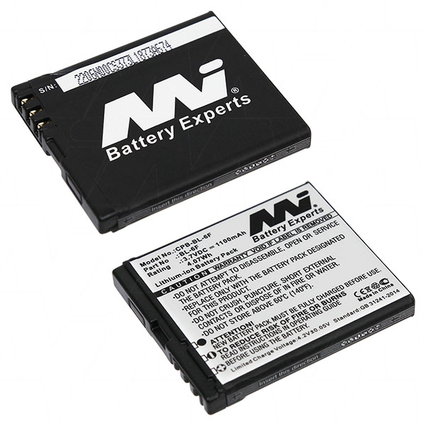 MI Battery Experts CPB-BL-6F-BP1